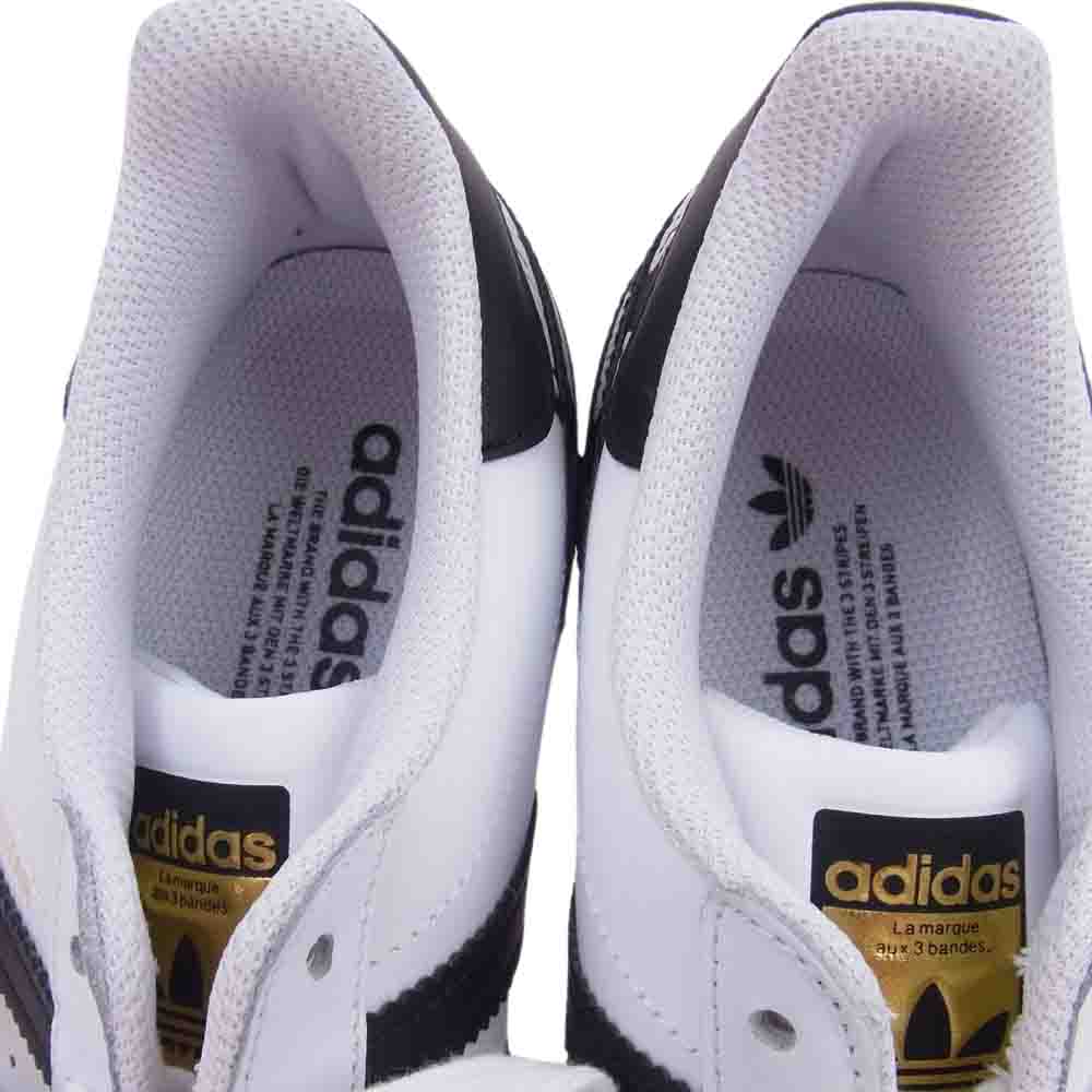 adidas アディダス FX5558 SUPERSTAR スーパースター ローカット スニーカー ブラック系 ホワイト系 24.5cm【新古品】【未使用】【中古】