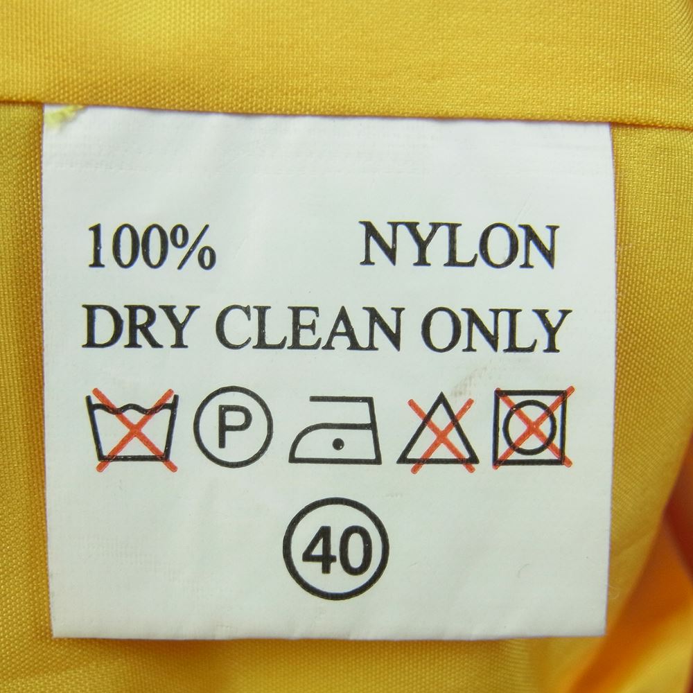 EVISU エヴィス SKATE BOARD カモメ ペイント ワッペン ナイロン ジップアップ ジャケット レッド系 40【中古】