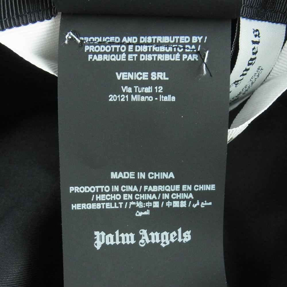 PALM ANGELS パームエンジェルス PWLA011C99FAB001 Nero bianco ロゴ バケット ハット 中国製 ブラック系【中古】