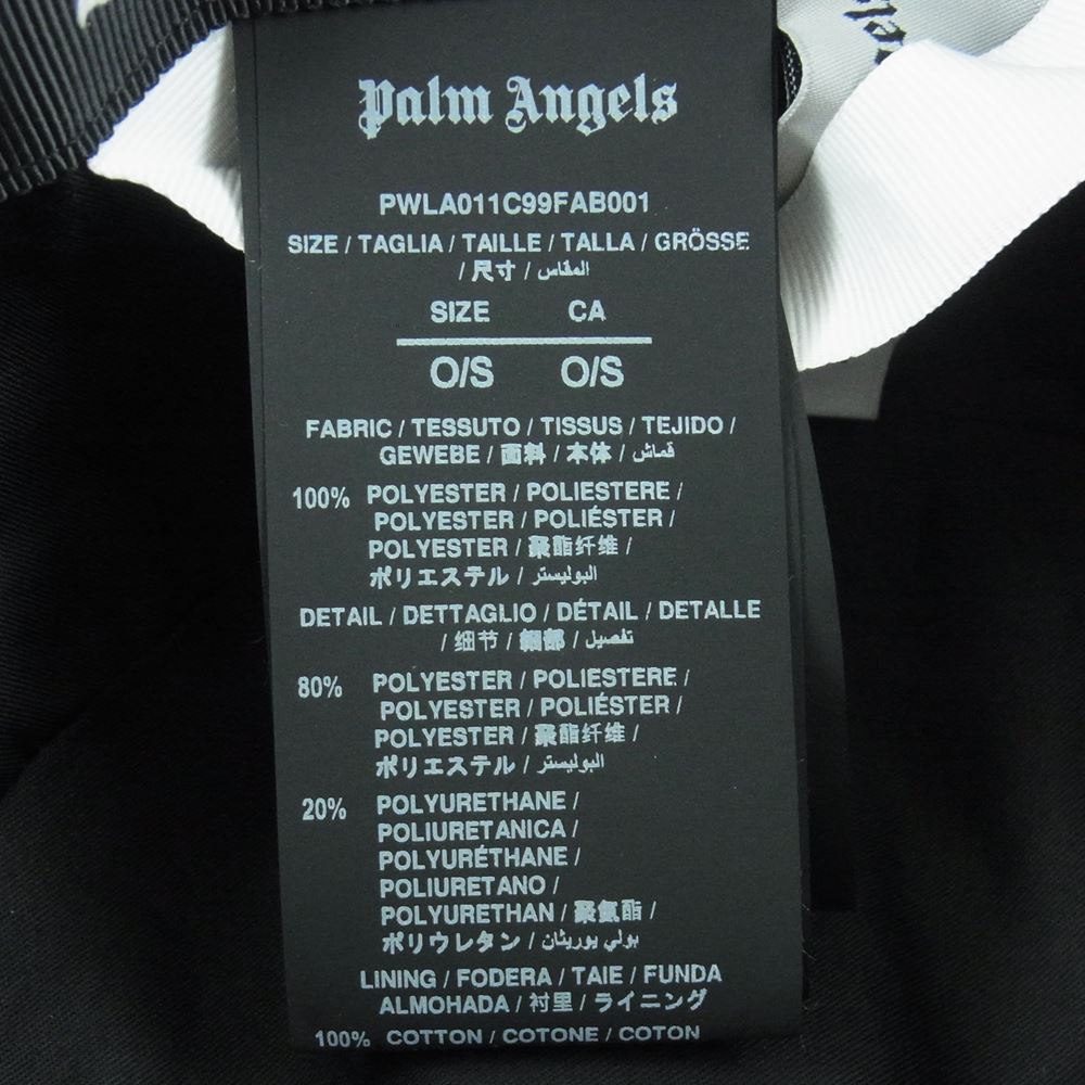 PALM ANGELS パームエンジェルス PWLA011C99FAB001 Nero bianco ロゴ バケット ハット 中国製 ブラック系【中古】