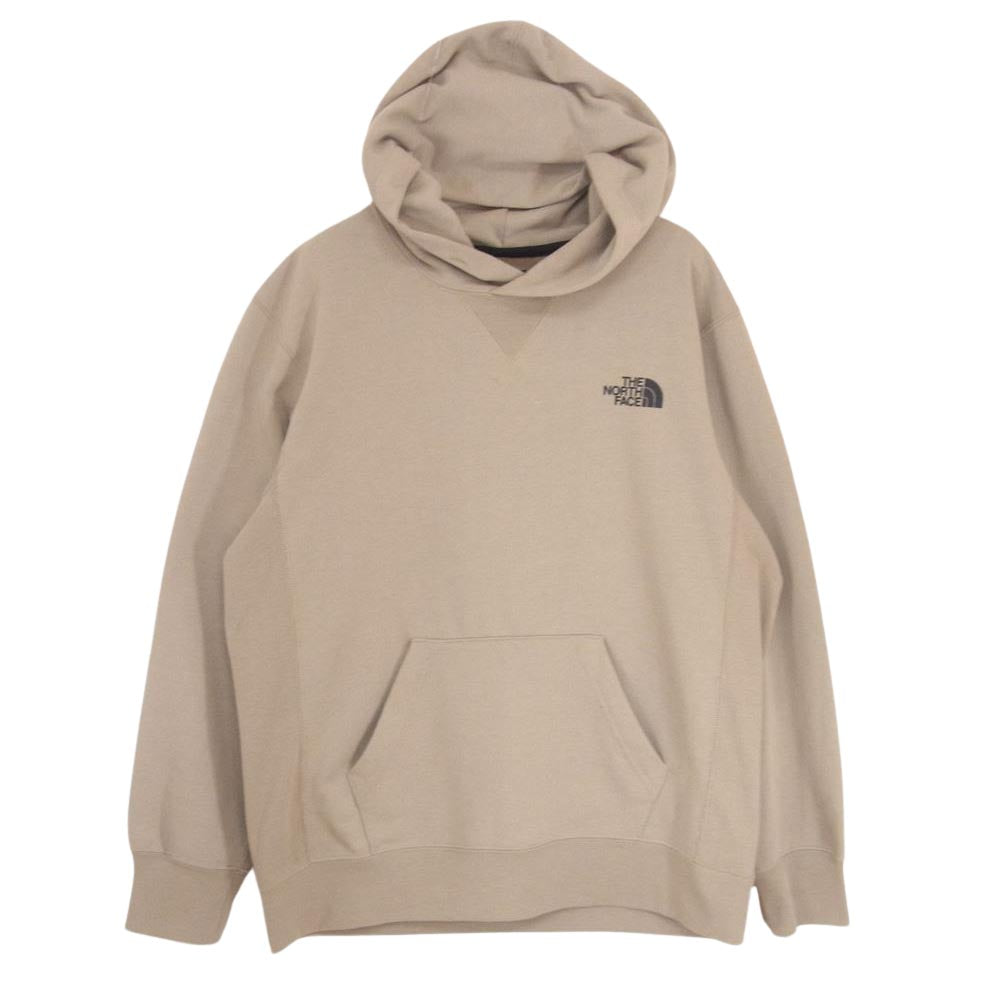 THE NORTH FACE ノースフェイス NT12034 BACK SQUARE LOGO HOODIE バックスクエアロゴ プルオーバー パーカー フーディ カーキ系 M【中古】