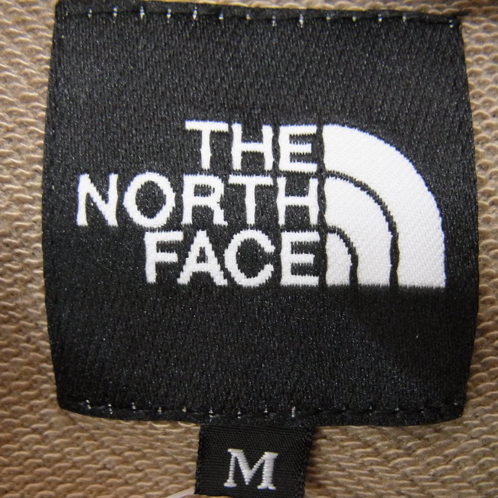 THE NORTH FACE ノースフェイス NT12034 BACK SQUARE LOGO HOODIE バックスクエアロゴ プルオーバー パーカー フーディ カーキ系 M【中古】