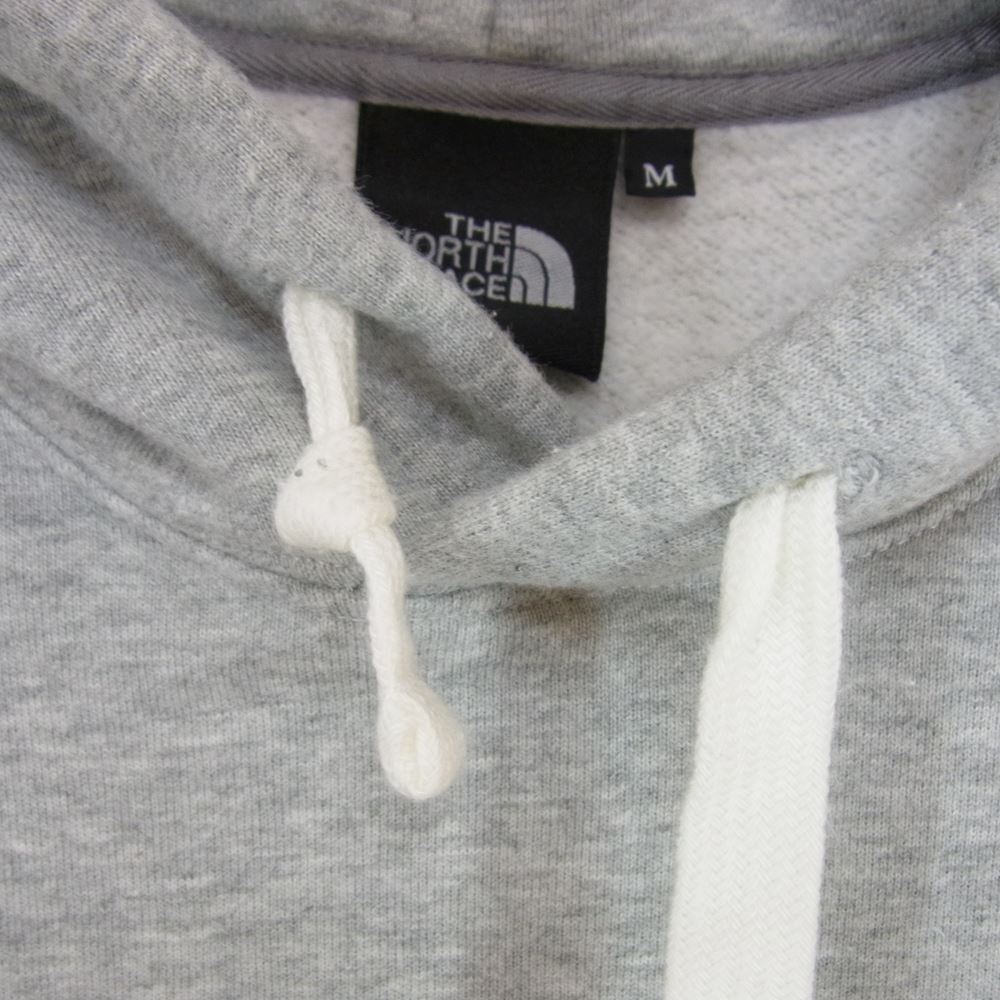 THE NORTH FACE ノースフェイス NT61902A SWEAT HOODIE ロゴ刺繍 スウェット フーディ プルオーバー パーカー グレー系 M【中古】