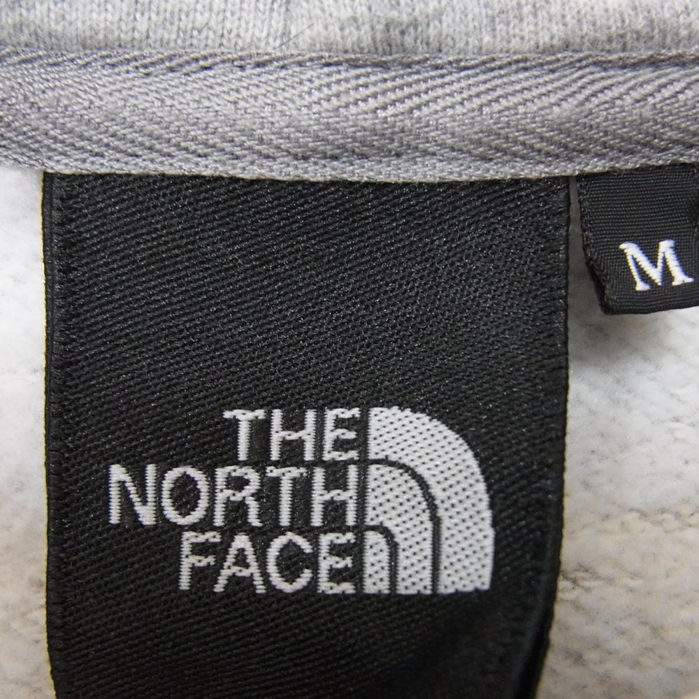 THE NORTH FACE ノースフェイス NT61902A SWEAT HOODIE ロゴ刺繍 スウェット フーディ プルオーバー パーカー グレー系 M【中古】