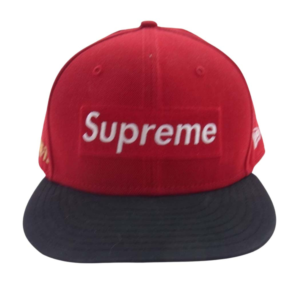 Supreme シュプリーム NEW ERA ニューエラ Gore-Tex ゴアテックス 2-Tone 2トーン バイカラー キャップ 帽子 レッド系 ブラック系 61.5cm【中古】