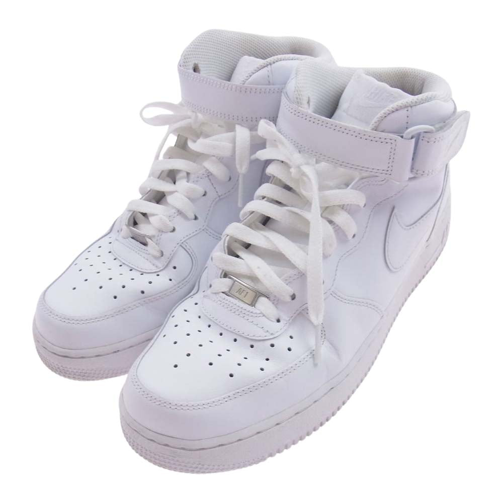 NIKE ナイキ 315123-111 AIR FORCE 1 MID 07 エアフォース ONE ミッド  07 スニーカー ホワイト系 27.5ｃｍ【中古】