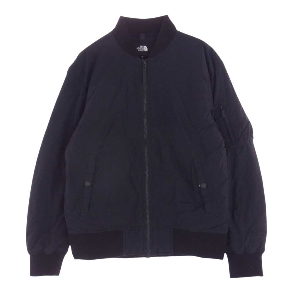 THE NORTH FACE ノースフェイス NY81965 TRANSIT BOMBER JACKET トランジット ボンバージャケット フライトジャケット MA-1 ブラック系 S【中古】