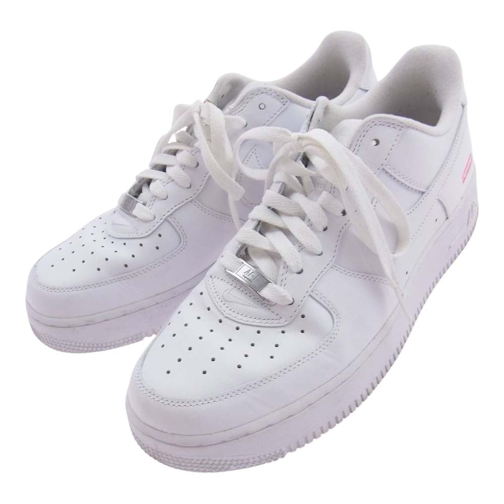 Supreme シュプリーム CU9225-100 × Nike Air Force 1 Low ナイキ エアフォース1 ロー スニーカー ホワイト系 27.5cm【中古】