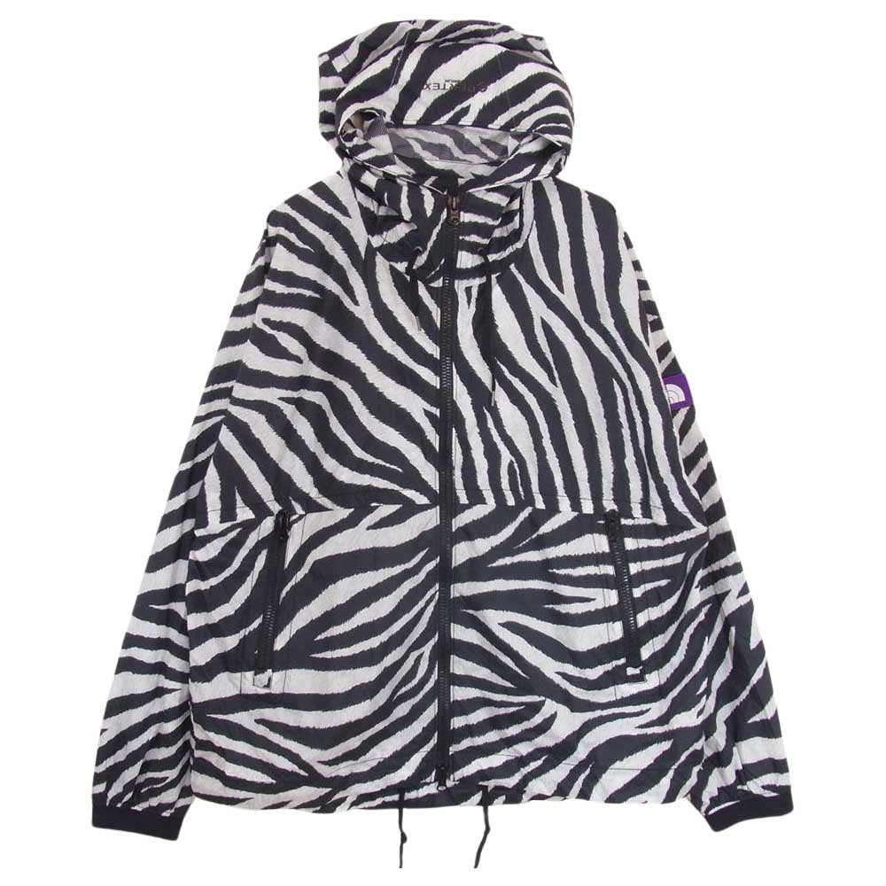 THE NORTH FACE ノースフェイス NP2009N PERTEX Zebra Print Mountain Wind Parka パーテックス ゼブラプリント マウンテンパーカー ジャケット ブラック系 S【中古】