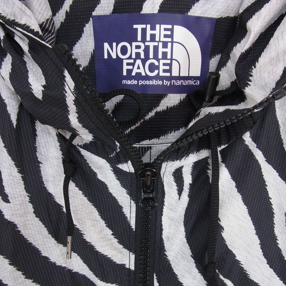 THE NORTH FACE ノースフェイス NP2009N PERTEX Zebra Print Mountain Wind Parka パーテックス ゼブラプリント マウンテンパーカー ジャケット ブラック系 S【中古】