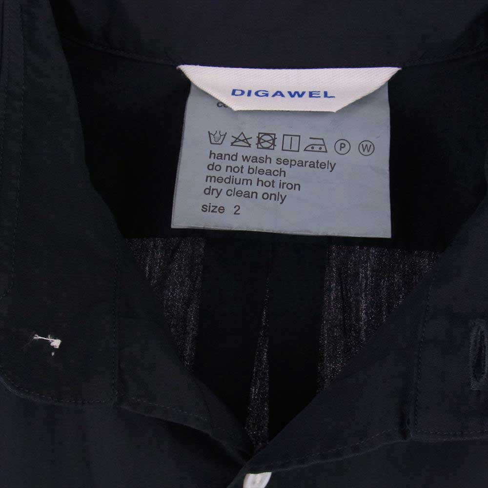 PORTER ポーター DWQOA101 DIGAWEL ディガウェル POCKET SHIRT by DIGAWEL マルチポケット 長袖 シャツ ネイビー系 2【極上美品】【中古】
