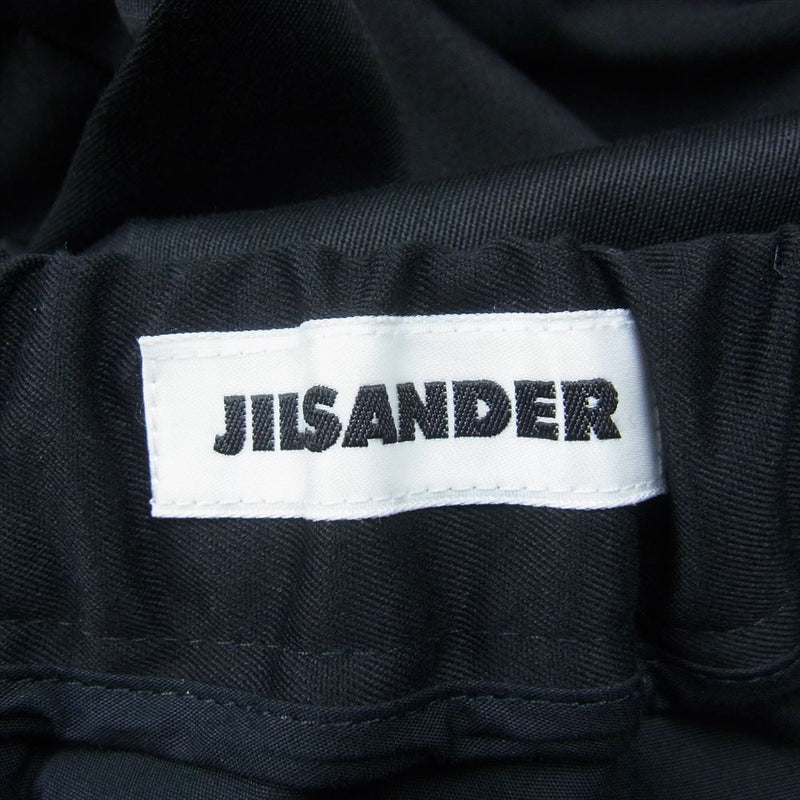 JIL SANDER ジルサンダー 20SS PR JM ZB 0002 クラシック イージー パンツ ブラック系 44【美品】【中古】