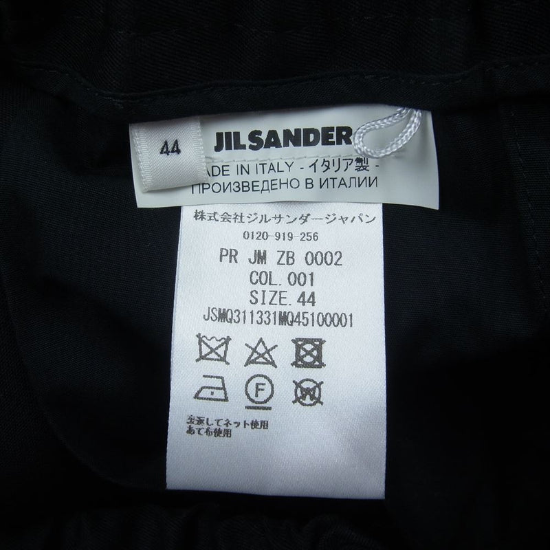 JIL SANDER ジルサンダー 20SS PR JM ZB 0002 クラシック イージー パンツ ブラック系 44【美品】【中古】