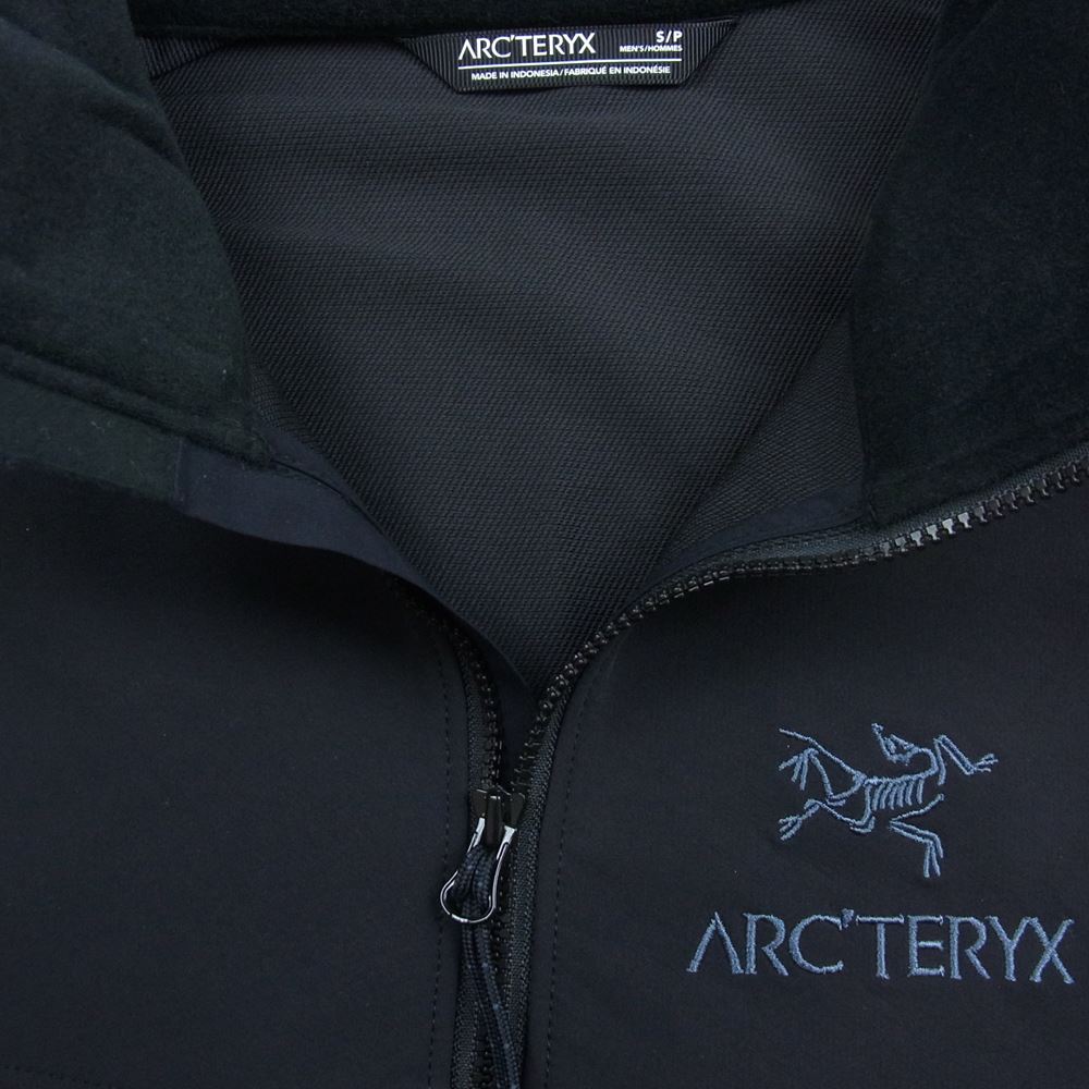 ARC'TERYX アークテリクス 30698-139708-07/22 国内正規品 GAMMA LT JACKET ガンマ ソフトシェル フルジップ ジャケット ブラック系 S【美品】【中古】