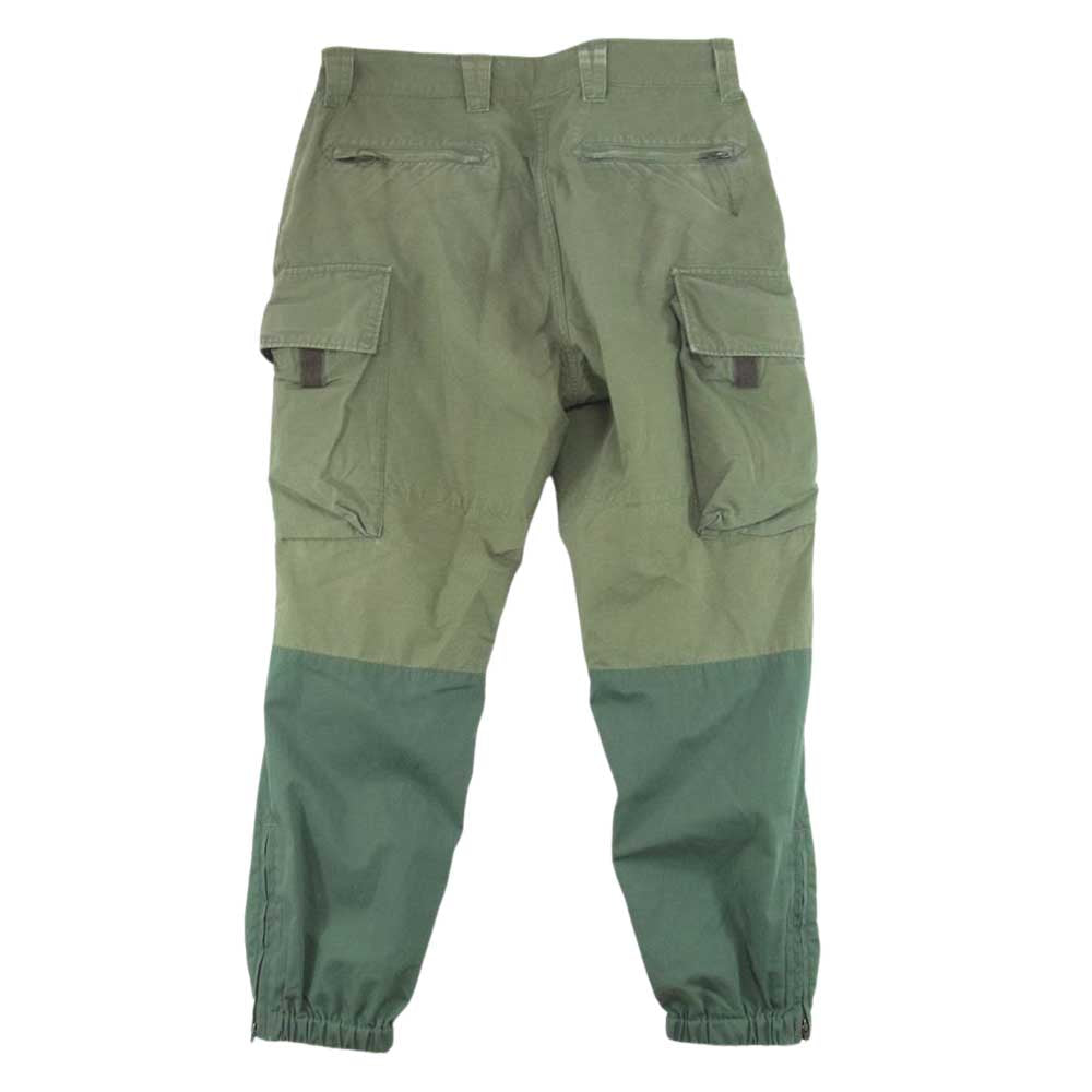 Engineered Garments エンジニアードガーメンツ Pilgrim Surf Supply ピルグリム サーフサプライ リップストップ BIKE PANTS サイクルパンツ カーゴパンツ オリーブ モスグリーン系 S【中古】