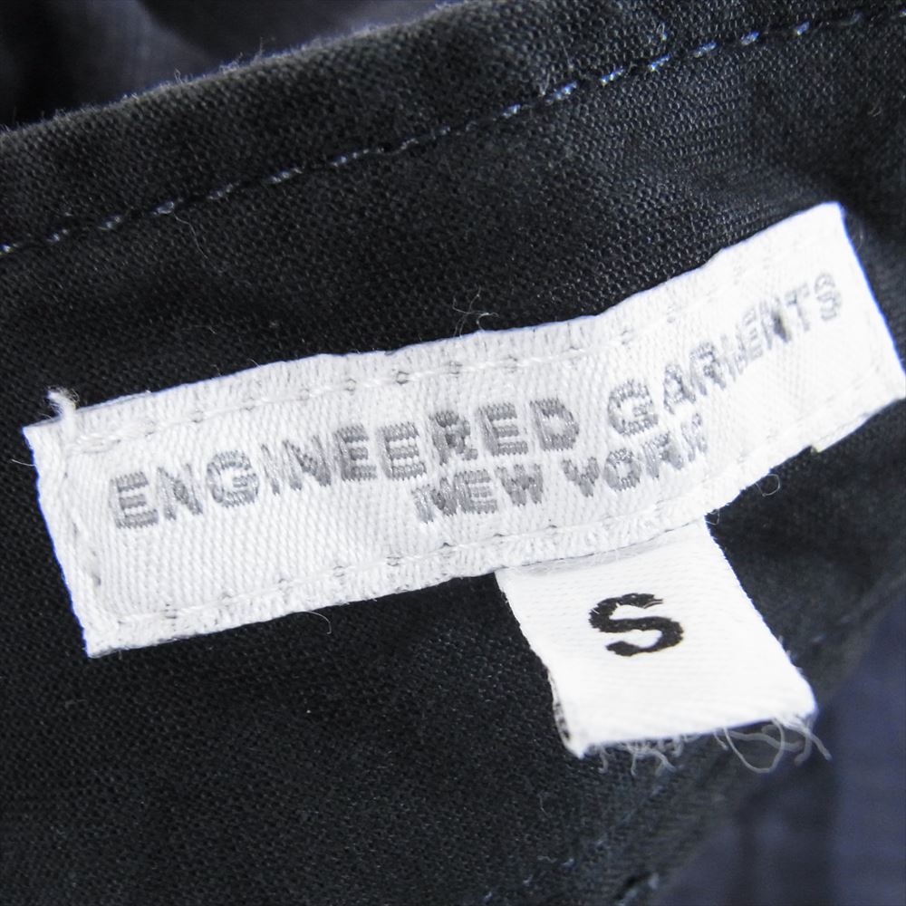 Engineered Garments エンジニアードガーメンツ Pilgrim Surf Supply ピルグリム サーフサプライ リップストップ BIKE PANTS サイクルパンツ カーゴパンツ ネイビー ネイビー系 S【中古】