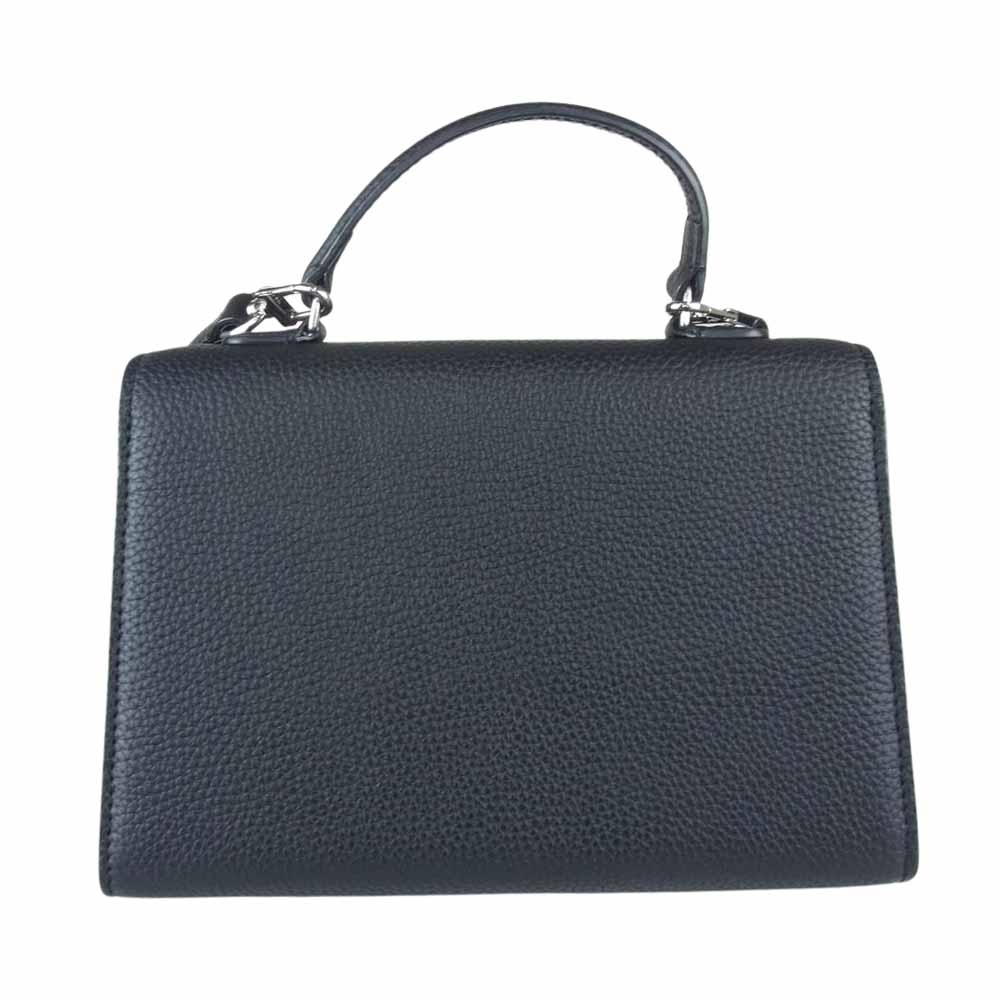 マスダ シボレザー トップハンドル ハンド バッグ ブラック系【中古】