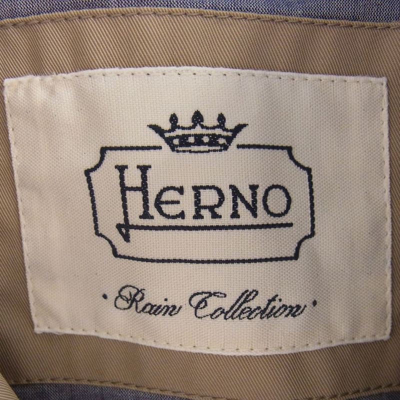 Herno ヘルノ IM0050D 19193 2500 ショート トレンチコート ハーフコート ベージュ系 46【中古】