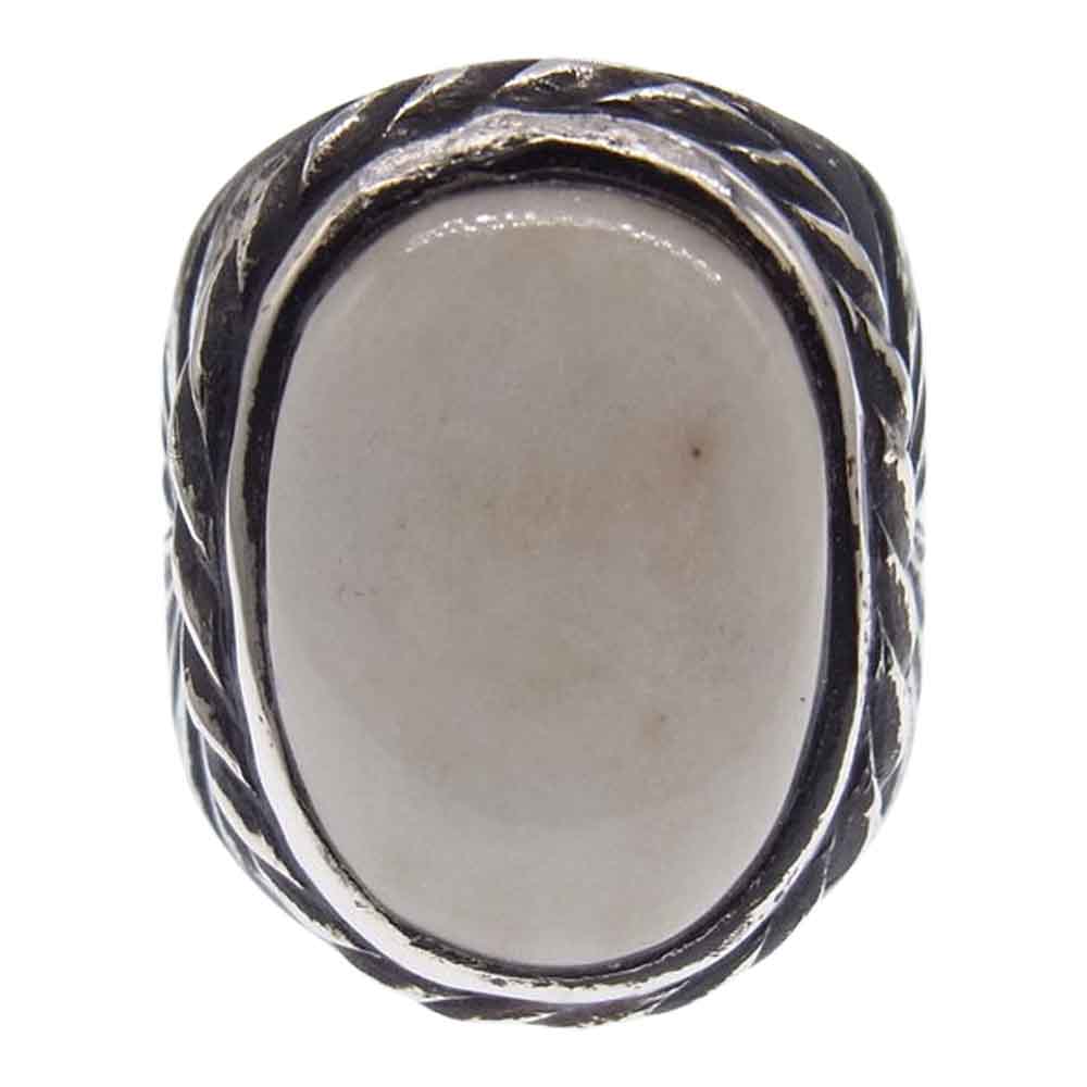 ISAMUKATAYAMA BACKLASH イサムカタヤマバックラッシュ J474-65 DEER HORN RING ディア ホーン リング シルバー系 ホワイト系 22号【中古】