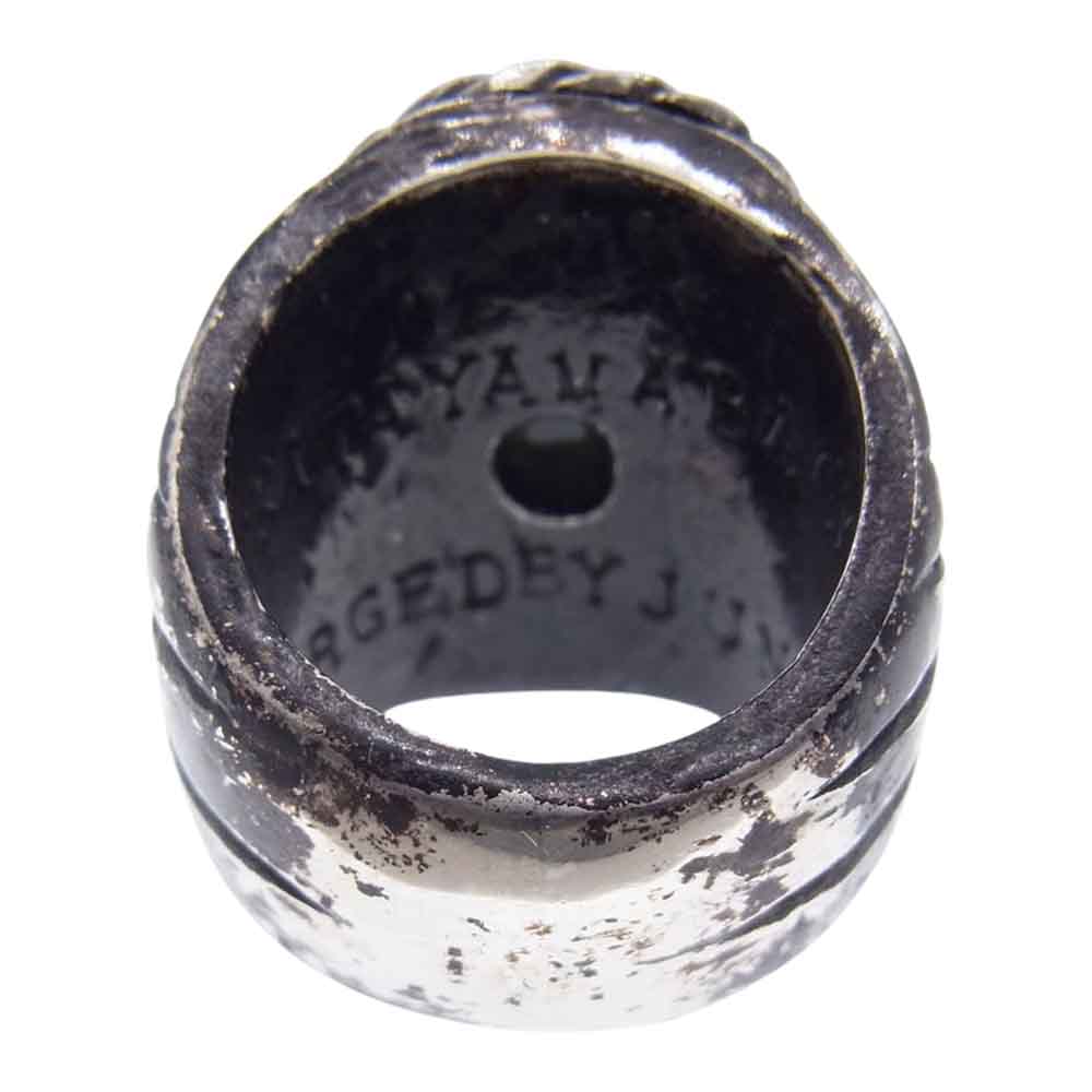 ISAMUKATAYAMA BACKLASH イサムカタヤマバックラッシュ J474-65 DEER HORN RING ディア ホーン リング シルバー系 ホワイト系 22号【中古】