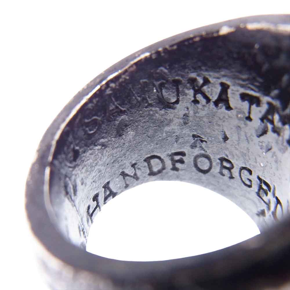 ISAMUKATAYAMA BACKLASH イサムカタヤマバックラッシュ J474-65 DEER HORN RING ディア ホーン リング シルバー系 ホワイト系 22号【中古】