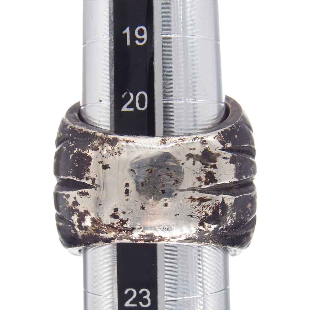 ISAMUKATAYAMA BACKLASH イサムカタヤマバックラッシュ J474-65 DEER HORN RING ディア ホーン リング シルバー系 ホワイト系 22号【中古】