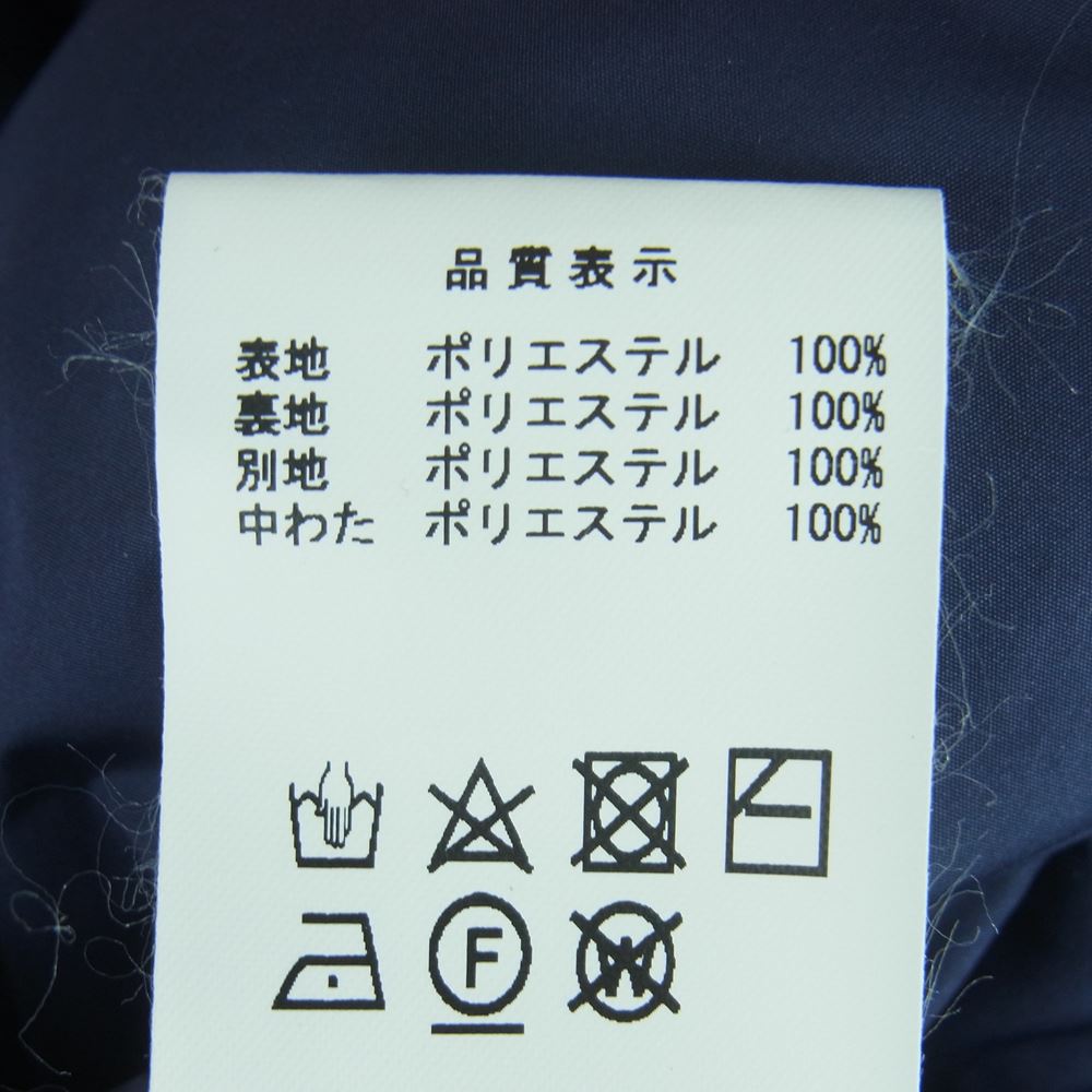 DESCENDANT ディセンダント 22AW 222BRDS-JKM03 MUMMY PADDING JACKET マミー パディング ジャケット ネイビー系 1【中古】