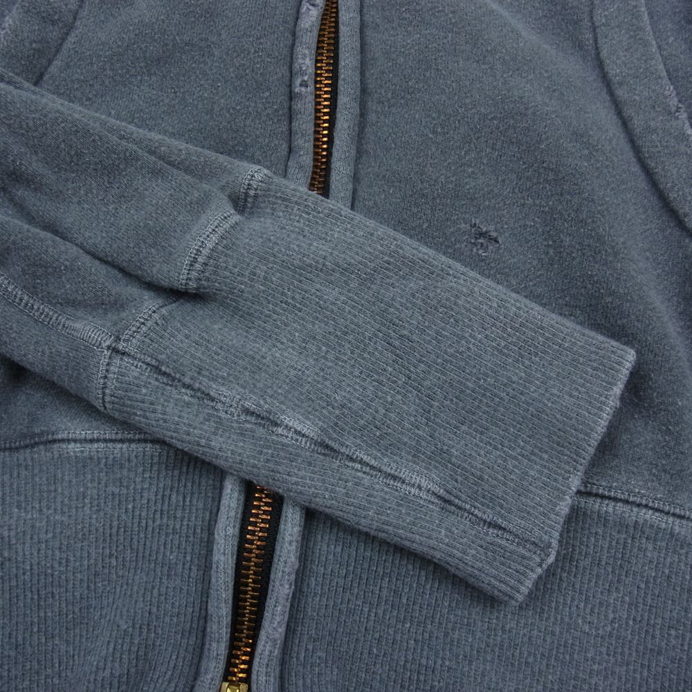 TMT ティーエムティー TSW-F18SP04 zipup parka 刺繍 ロゴ ジップ パーカー グレー系 L【中古】