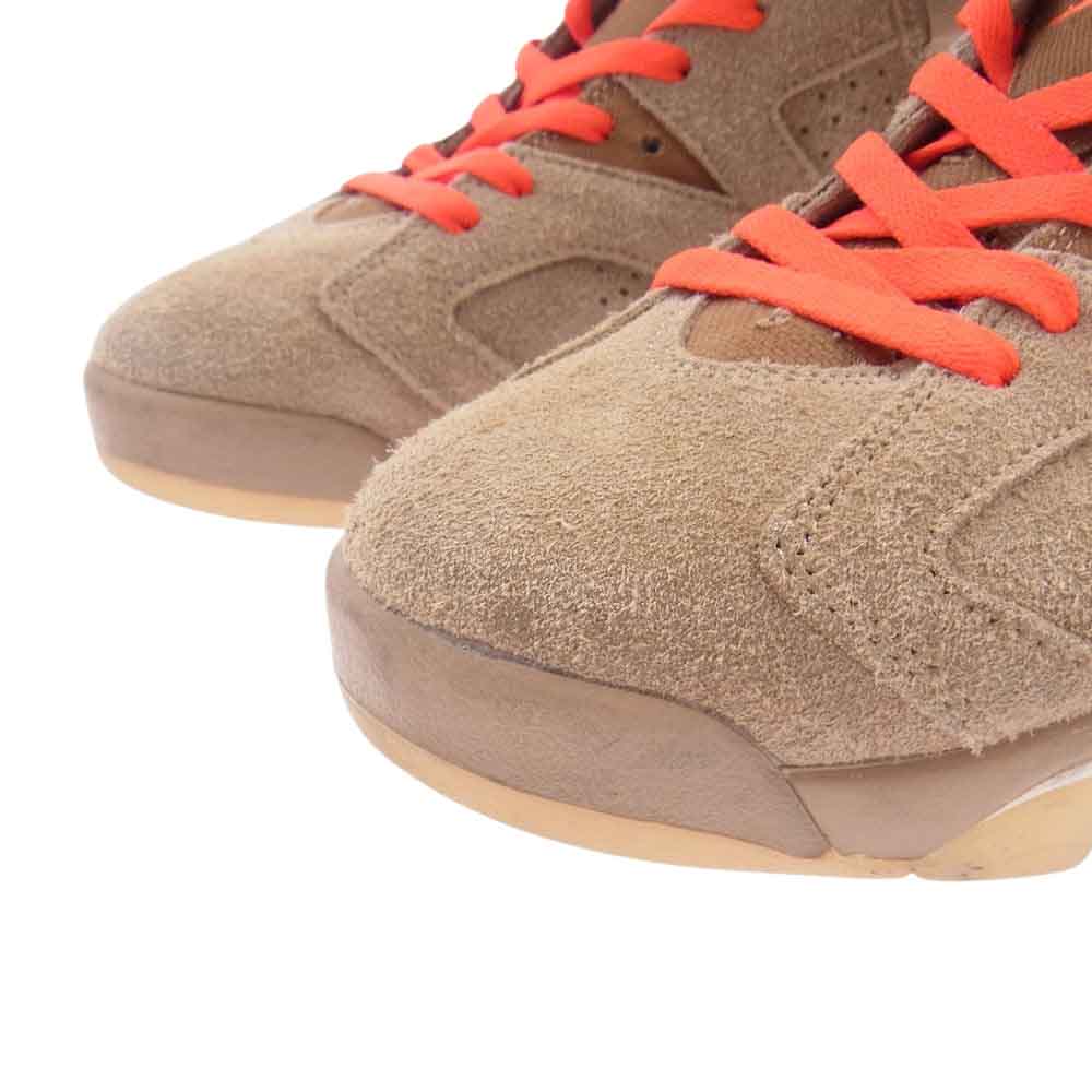 NIKE ナイキ DH0690-200 × Travis Scott トラヴィススコット Air Jordan 6  British Khaki エアジョーダン ブリティッシュカーキ スニーカー ブラウン系 27cm【中古】