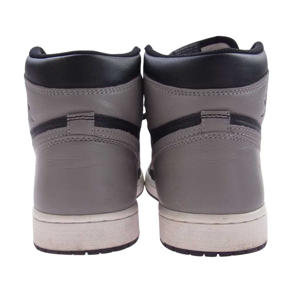 NIKE ナイキ 555088-013 AIR JORDAN 1 RETRO HIGH OG SHADOW AJ1 エアジョーダン レトロ ハイ シャドー スニーカー ブラック系 グレー系 27cm【中古】