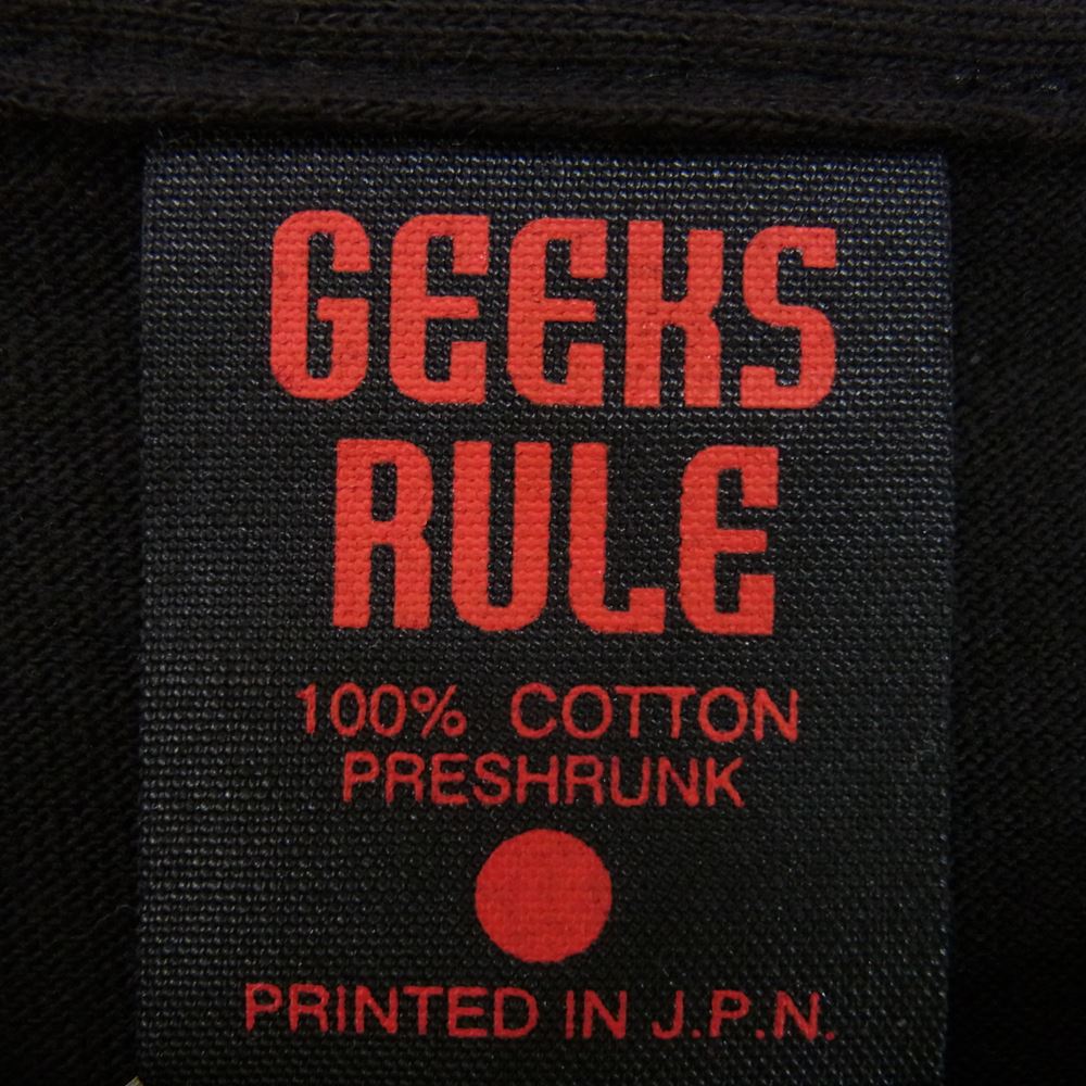 ギークスルール NEON GENESIS EVANGELION 新世紀エヴァンゲリオン 15 SILKSCREEN PRINTING T SHIRT VOL.01 シルクスリーン プリント 半袖 Tシャツ ブラック系 XL【極上美品】【中古】