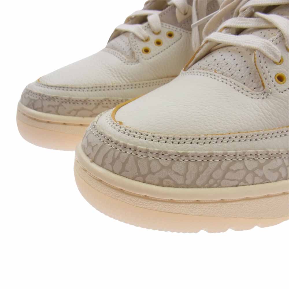 NIKE ナイキ FN0344-901 AIR JORDAN 3 AJ3 RETRO"Medell?n Sunset" エアジョーダン J・バルヴィン サンセット スニーカー オフホワイト系 28cm【極上美品】【中古】