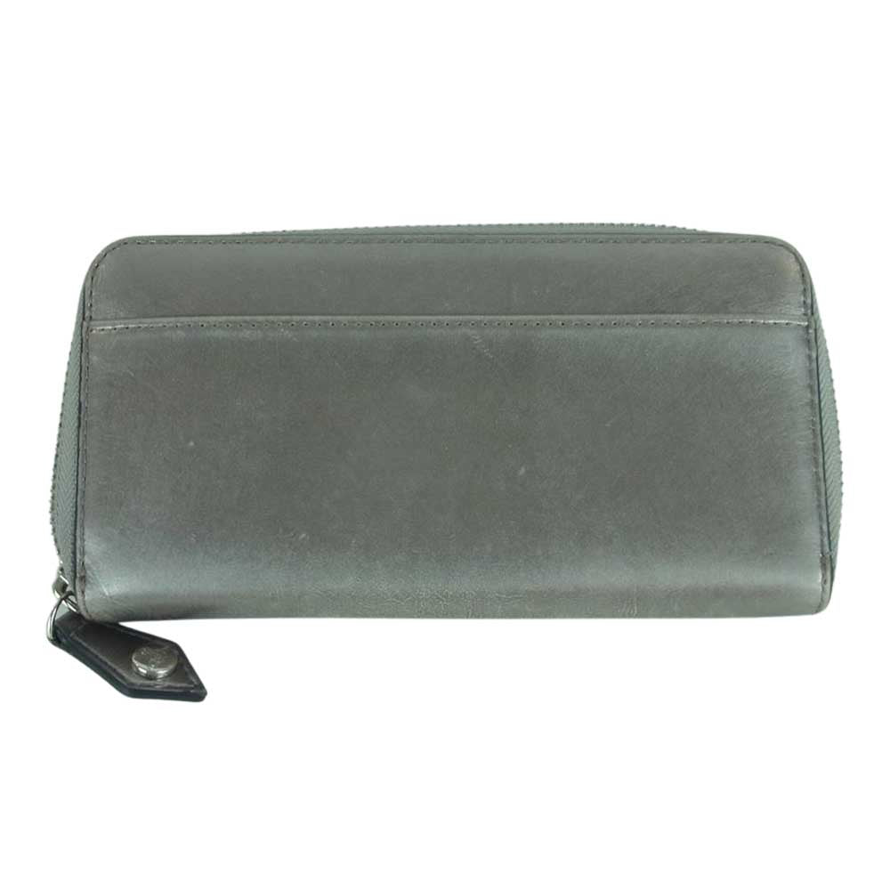 Vivienne Westwood ヴィヴィアンウエストウッド オーブ ロゴ ラウンドジップ 長財布 ウォレット シルバー系【中古】
