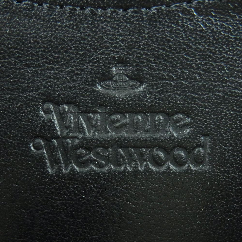 Vivienne Westwood ヴィヴィアンウエストウッド オーブ ロゴ ラウンドジップ 長財布 ウォレット シルバー系【中古】
