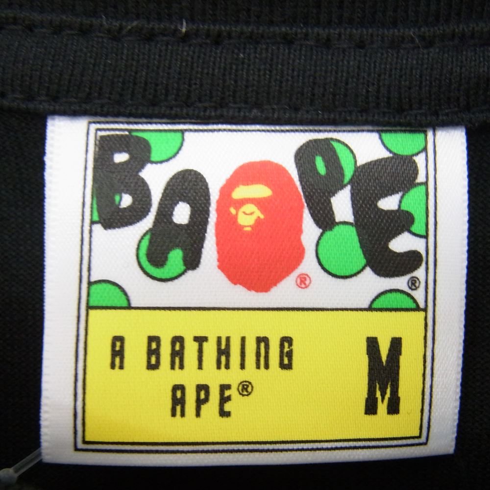 A BATHING APE アベイシングエイプ ロゴ プリント 長袖 Tシャツ
