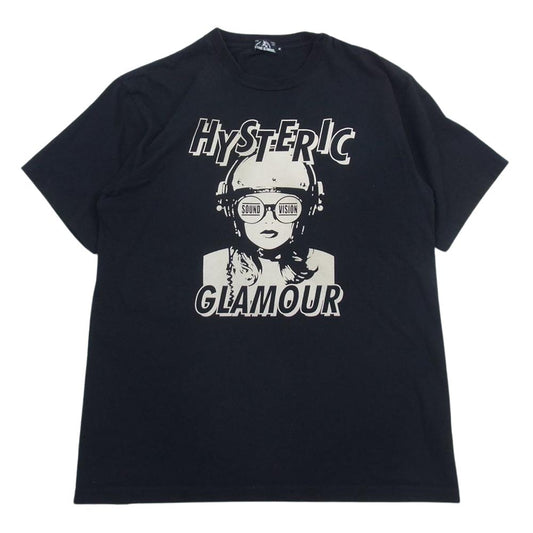 HYSTERIC GLAMOUR ヒステリックグラマー 02211CT20 SOUND VISION プリント 半袖 Tシャツ  ブラック系 M【中古】