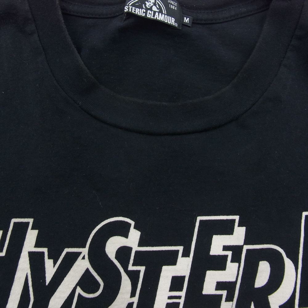 HYSTERIC GLAMOUR ヒステリックグラマー 02211CT20 SOUND VISION プリント 半袖 Tシャツ  ブラック系 M【中古】