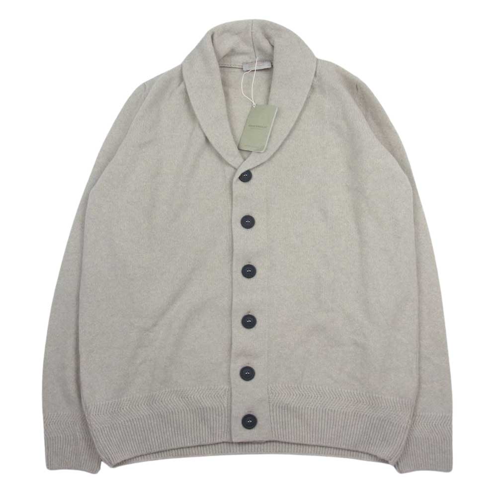 JOHN SMEDLEY ジョンスメドレー リサイクル カシミヤ混 ニット カーディガン ベージュ系 XL【美品】【中古】