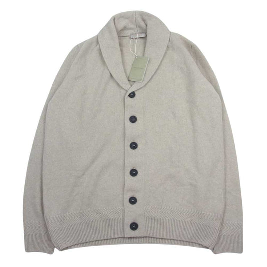 JOHN SMEDLEY ジョンスメドレー リサイクル カシミヤ混 ニット カーディガン ベージュ系 XL【美品】【中古】
