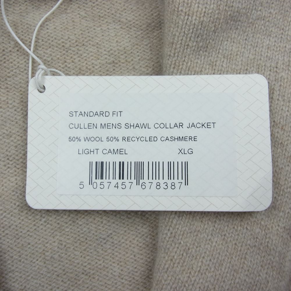 JOHN SMEDLEY ジョンスメドレー リサイクル カシミヤ混 ニット カーディガン ベージュ系 XL【美品】【中古】
