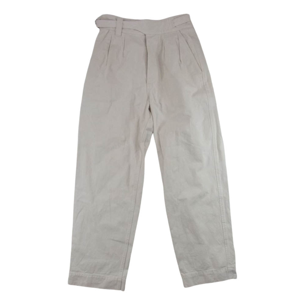 エムエイチエル 20SS NATURAL DENIM ナチュラルデニム ベルテッド グルカパンツ オフホワイト系 S【中古】