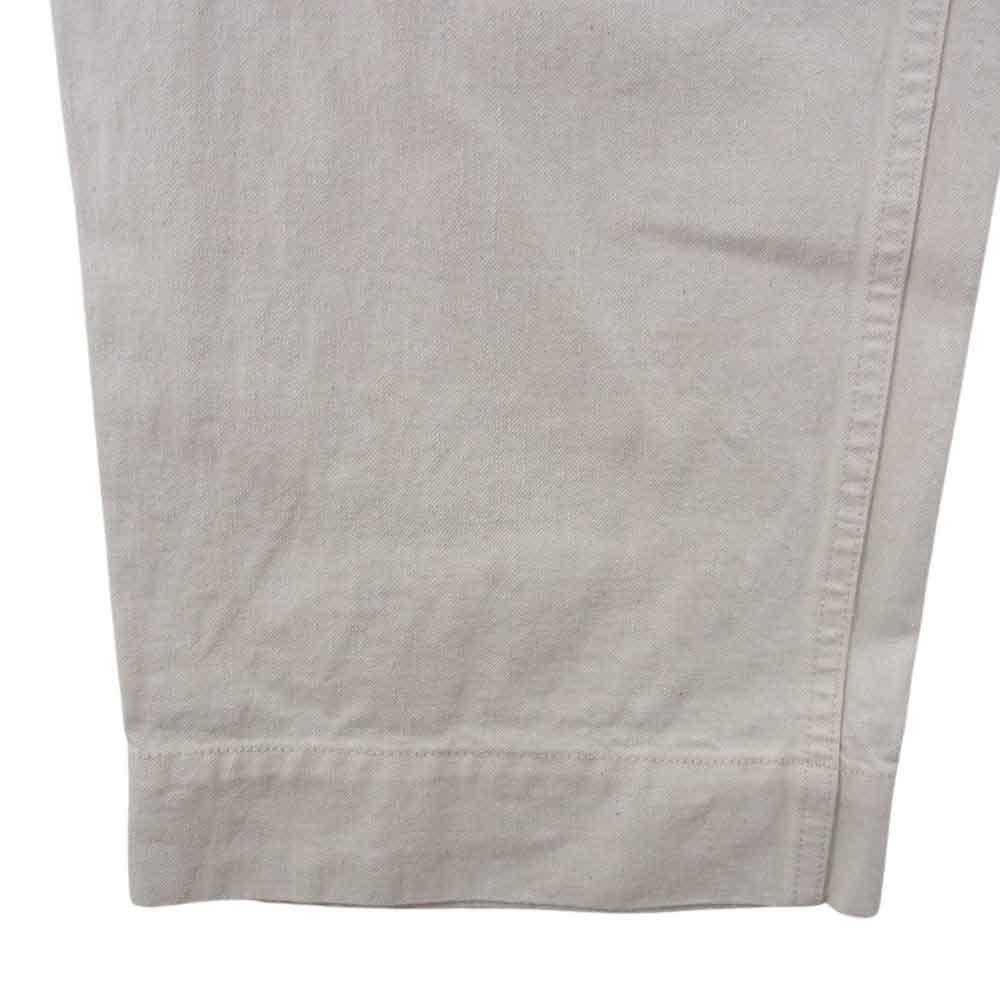 エムエイチエル 20SS NATURAL DENIM ナチュラルデニム ベルテッド グルカパンツ オフホワイト系 S【中古】