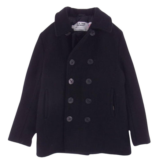 schott ショット ウール Pコート ブラック系 38【中古】