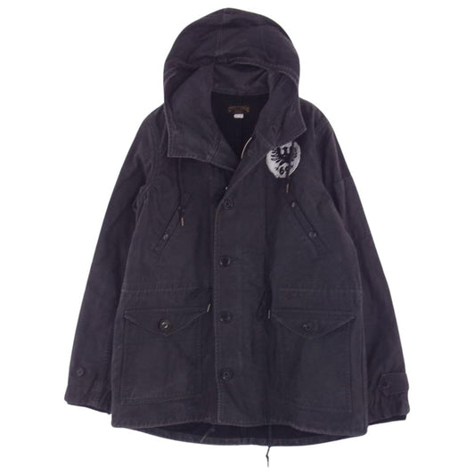 ウエストライド CHOPPER SAVED MY LIFE ガール プリント アーミー フード ジャケット ダークグレー系 40【中古】