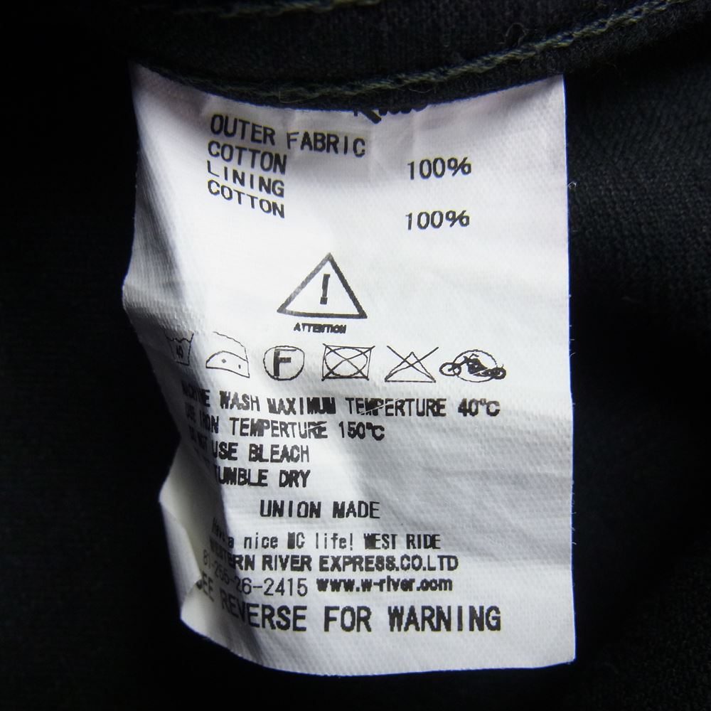 ウエストライド CHOPPER SAVED MY LIFE ガール プリント アーミー フード ジャケット ダークグレー系 40【中古】