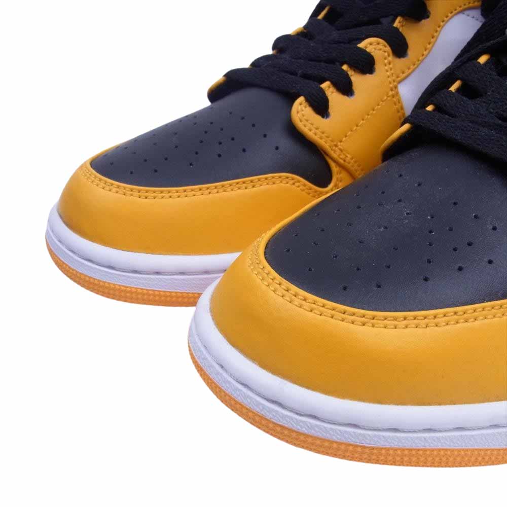 NIKE ナイキ 554724-701 Air Jordan 1 Mid Taxi エアジョーダン ミッド タクシー ホワイト系 イエロー系 US11【美品】【中古】