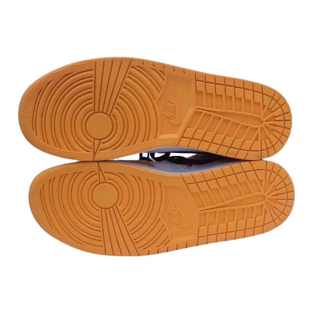 NIKE ナイキ 554724-701 Air Jordan 1 Mid Taxi エアジョーダン ミッド タクシー ホワイト系 イエロー系 US11【美品】【中古】