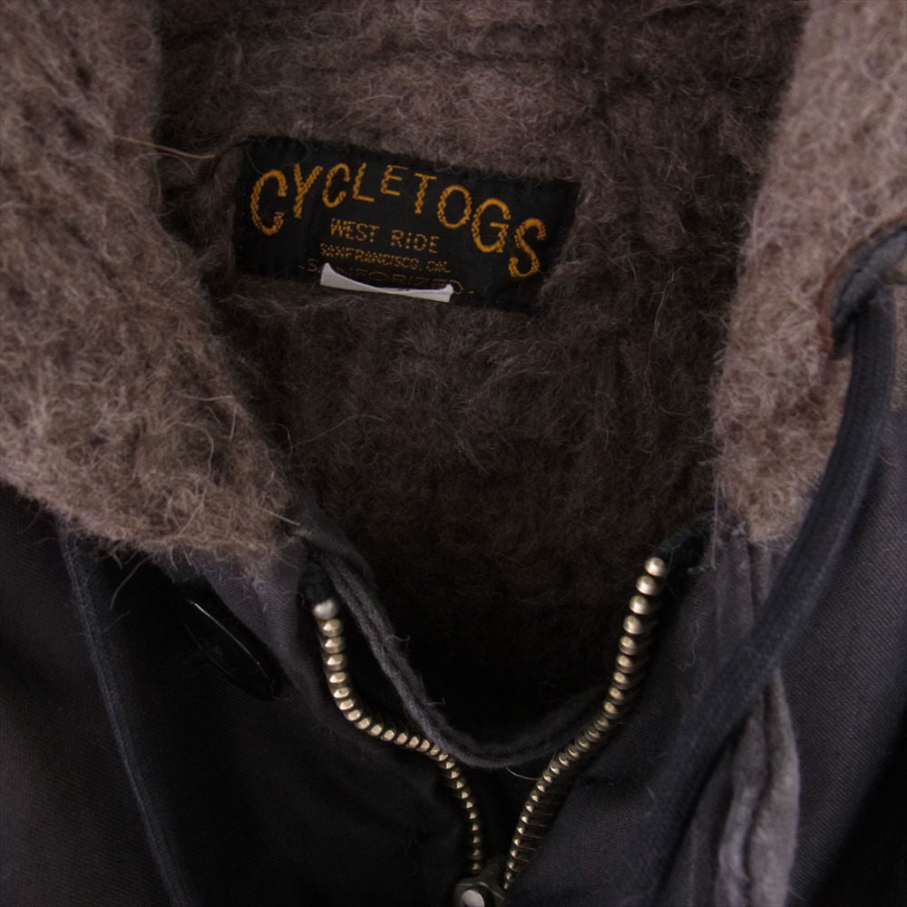 ウエストライド B-9 デッキ ミリタリー ボア コットン ジャケット コート  チャコール系【中古】