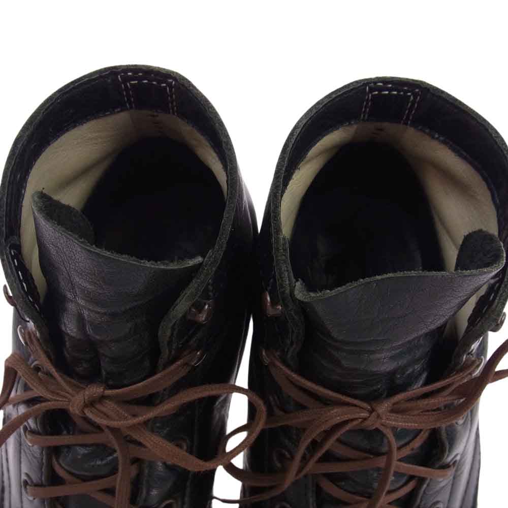WHITE'S BOOTS ホワイツブーツ セミドレス レザー レースアップ ブーツ ブラック系 8 1/2 E【中古】