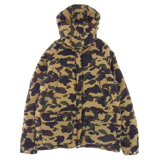 A BATHING APE アベイシングエイプ 001HJA801008X 1ST カモ ダウン ジャケット 迷彩 マルチカラー系 L【中古】